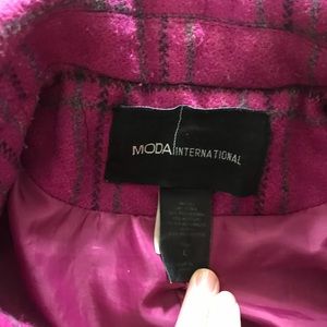 Moda International Jackets & Coats - Purple wool coat bought from Victoria secret Moda International Jackets & Coats - Purple wool coat bought from Victoria secret